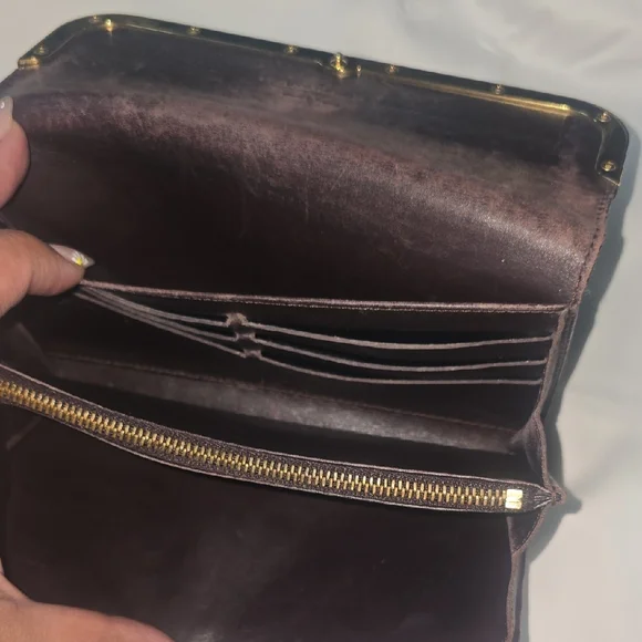 Louis Vuitton Purple Vernis Wallet with Signature Monogram